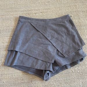 LF Suede Gray Skort